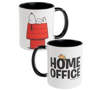 The Peanuts Snoopy Tasse - Tasse à café à domicile Tasse à café en céramique 320 ml Noir/blanc
