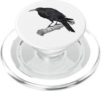 The Perching Crow Raven Ornithologie Oiseau PopSockets PopGrip pour MagSafe