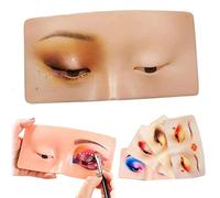 The Perfect Aid to Practicing Makeup, Silicone Mannequin Face For Makeup,L'aide Parfaite Pour Pratiquer Le Maquillage,Faux cosmétologue en Silicone pour Mannequin de Maquillage pour Yeux et Le Visage.