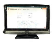 The Perfect Dust Cover Housse anti-poussière en nylon noir avec façade transparente compatible avec les écrans LED/LCD de 22", antistatique, étanche et antistatique. Dimensions : 53,3 x 6,3 x 35,6 cm