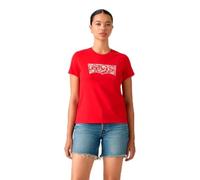 LEVI'S ® T-shirt 'THE PERFECT' rouge / blanc cassé, Taille L