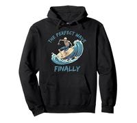 The Perfect Wave Enfin Funny Squelette Surfeur Surf Sweat à Capuche