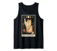 The Persian Cat Carte de Tarot Motif Lune sorcière Débardeur