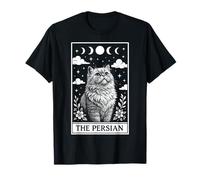 The Persian Cat Carte de Tarot Motif Lune sorcière T-Shirt