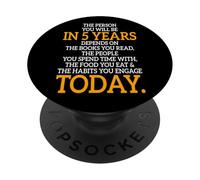 The Person You Will Be in 5 Years Entrepreneur Motivation PopSockets PopGrip Adhésif