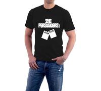 The Persuaders Mono T-Shirt Tony Curtis Roger Moore 70s TV Tee by Sillytees Black Manches Courtes(3X-Large)