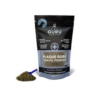 THE PET GURU Plaque Guru Complément d'hygiène bucco-dentaire pour chiens, 100 g - Poudre de soins dentaires - Réduit la plaque dentaire - Haleine fraîche - Réduit l'inflammation des gencives - Santé