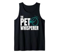 The Pet Whisperer Stéthoscope Patte Médecine Vétérinaire Débardeur