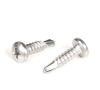 The Petit Co - Vis autotaraudeuses - Taille #10, longueur 13 mm - Vis auto-perceuses - Vis en acier inoxydable 410 = résistance exceptionnelle à l'usure et très résistante à la corrosion - Tête hexagonale - 100 pièces 3/4 Inch 100 Pack #10 Phillips Head