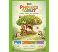 The Phonics Forest: A to Z Phonics Coloring & Tracing Book for Kids: Learn Letter Sounds, Writing, and Early Reading with Fun Animal Rhymes