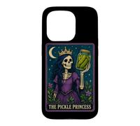 The Pickle Princess Carte de Tarot Gothique Motif Squelette Coque pour iPhone 15 Pro