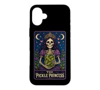 The Pickle Princess Carte de Tarot Gothique Motif Squelette Coque pour iPhone 16 Plus