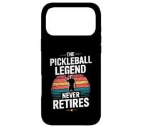 The Pickleball Legend Never Retires Retro Sunset Sport Dad Coque pour iPhone 17 Pro Max