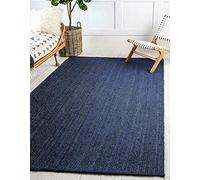 THE PIKKU INTERNATIONAL - Tapis rectangulaire en jute naturelle tressé à la main - Tapis rustique tressé à la main pour salon, couloir, cuisine, chambre à coucher, 90 x 240 cm