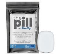 The Pill by Shelly - Module connecté, Lecteur de capteurs à basse tension (DC), Compatible avec DS18B20 et DHT22, avec Wi-Fi et passerelle Bluetooth, USB-C (5V), Mesure temperature et humidité