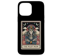 The Pilot Mom Aviation Pilote Carte de Tarot Squelette Coque pour iPhone 13 Pro Max