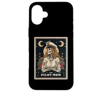 The Pilot Mom Aviation Pilote Carte de Tarot Squelette Coque pour iPhone 16 Plus