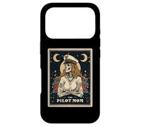 The Pilot Mom Aviation Pilote Carte de Tarot Squelette Coque pour iPhone 17 Pro