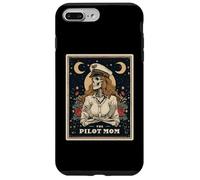 The Pilot Mom Aviation Pilote Carte de Tarot Squelette Coque pour iPhone 7 Plus/8 Plus