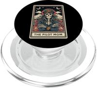 The Pilot Mom Aviation Pilote Carte de Tarot Squelette PopSockets PopGrip pour MagSafe