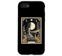 The Pinball Girl Jeu d'arcade rétro années 80 Tarot Squelette Coque pour iPhone SE (2020) / 7/8
