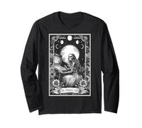 The Pinball Girl Jeu d'arcade rétro années 80 Tarot Squelette Manche Longue