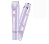 The Pink Galaxy Shaver, Bikini Shaver for Women, 2 In 1 Electric Lady Shaver, Portable Rechargeable & Waterproof Bikini Trimmer for Face Lip Chin Pubic Underarm Legs (Purple)