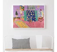The Pink Red Studio by Henri Matisse Poster Gallery Wall Art Pictures Vintage Abstract Art Canvas Painting Living Room Decor 50x70cm Frameless
