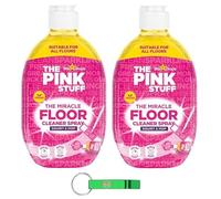 The Pink Stuff Lot de 2 nettoyants pour sols en spray Miracle Floor Cleaner | Squirt & Mop/formule à séchage rapide | Pas d'eau nécessaire 750 ml + porte-clés Beni Culinari gratuit