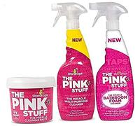 The Pink Stuff - The Miracle Cleaning Paste, Multi-Purpose Spray, And Bathroom Foam 3-Pack Bundle