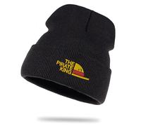 The Pirate King - Chapeau de Laine Straw Chapeau d'hiver Roll Cap Hat Bonnet Marin Unisexe pièce, Couleur:Noir