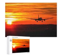 The Plane Takes Off, Puzzle pour Adultes, 1000 PCS, Édition Illustrée, comme Loisir Gratifiant pour Les Passionnés De Puzzles