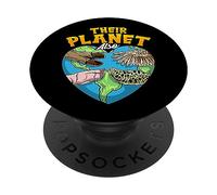 The Planet Also Animal Droits Message Vegan Meme PopSockets PopGrip Adhésif