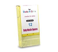 The Planet Store - 12X Jaune 100% Mousseline De Coton Squares [Produit] Baby - Référence : Vt-Erp6-Dovi