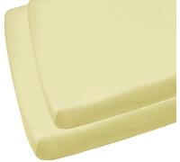 The Planet Store - 2 X Citron Fiche Lit Bébé Lit Équipée, Couleur 100% Coton: Taille De Citron: 70 X 140 Cm - Référence : P6151Al