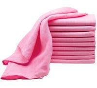 The Planet Store - 6 X (Blanc/Rose) Squares Qualité Suprême Mousseline 100% Coton 72X 72Cm. - Référence : 6B-B3Uw-Bv3H