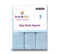 The Planet Store Lot de 3 carrés de mousseline 100 % coton Ultra doux 72 x 72 cm