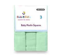 The Planet Store Lot de 3 carrés de mousseline 100 % coton Ultra doux 72 x 72 cm