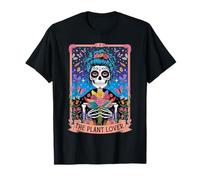 The Plant Lady Carte de Tarot Squelette Mystique Amusante pour Amoureux des Plantes T-Shirt