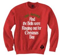 The Pogues 'Bells Were Ringing Out' (Rouge) Sweat-shirt - NOUVEAU ET OFFICIEL