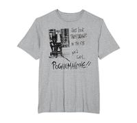 The Pogues Straight in The Eye Music Band by Rock Off T-Shirt, Homme Grandes Tailles, Gris Chiné, 3X Tall