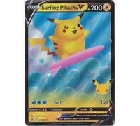The Pokemon Company International Pokémon Carte unique Surf Pikachu V 008/025 Célébration Multicolore