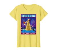The Polar Express North Pole Noël T-Shirt, Femme, Citron, L