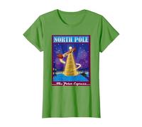 The Polar Express North Pole Noël T-Shirt, Femme, Herbe, M