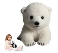 The Polar Pal - La Peluche Qui Vous Calme en Quelques Secondes, Peluche Ours Polaire Ultra-Douce pour Un Soutien émotionnel, Ours Blanc réaliste comme Un Vrai Ours Polaire