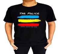 The Police Band Every Breath You Take Synchronicity Logo Men's Black T-Shirt Unisex Tee Shirt 3XL