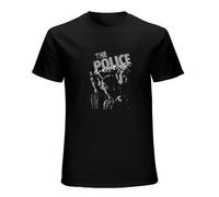 The Police Japanese Writing Mens Cotton T-Shirt Metal Hard Rock Band Tee Size L