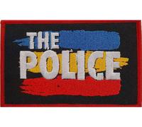 The Police - rayé - Patch - Coton Logo RO3540 (Taille unique) (Noir/Rouge)