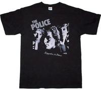 The Police Regatta De Blanc Rock Sting The Cars Men at Work Unisex 100% Cotton Short-Sleeve T-Shirts Black XXL