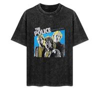 The Police Walking on The Moon English Rock Vintage Streetwear T-Shirt Washed Unisex Tops Size 3XL